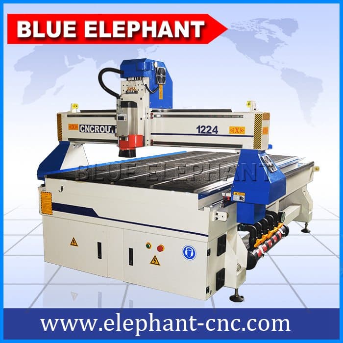 Wood cnc router 1224 vacuum with dust collector